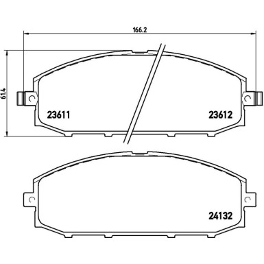 Brembo Bremsbelagsatz, Scheibenbremse PRIME LINE P 56 041