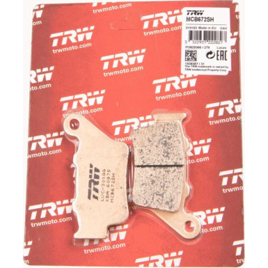 TRW | Bremsbelagsatz, Scheibenbremse | MCB672SH