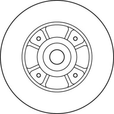 DF2706BS Bremsscheibe TRW SINGLE