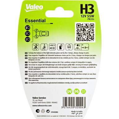 Valeo | Glühlampe, Abbiegescheinwerfer | 032004