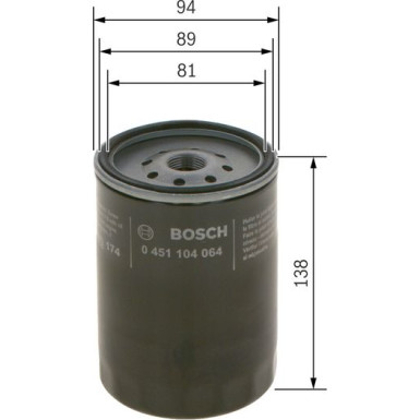 BOSCH 0 451 104 064 Ölfilter BOSCH 0 451 104 064 Ölfilter