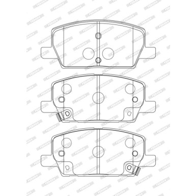 Ferodo | Bremsbelagsatz, Scheibenbremse | FDB4914