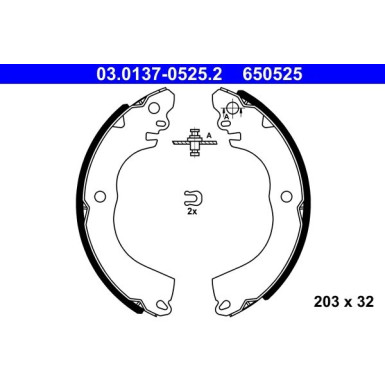 ATE | Bremsbackensatz | 03.0137-0525.2