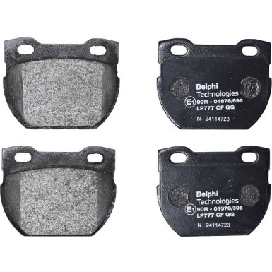 Delphi | Bremsbelagsatz, Scheibenbremse | LP777