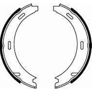 GS8208 Bremsbackensatz, Feststellbremse