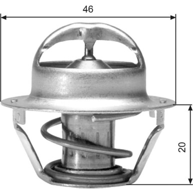 TH03082G1 Thermostat, Kühlmittel