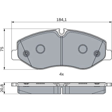 0 986 494 914 Bremsbelagsatz, Scheibenbremse