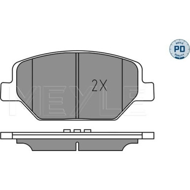 Meyle Bremsbelagsatz, Scheibenbremse MEYLE-PD: Advanced performance and design 025 221 3819/PD