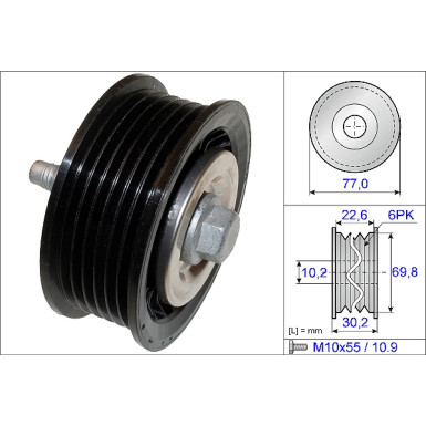 532 0700 10 Umlenk-/Führungsrolle, Keilrippenriemen