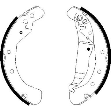 8DB 355 022-491 Bremsbackensatz Shoe Kit Pro
