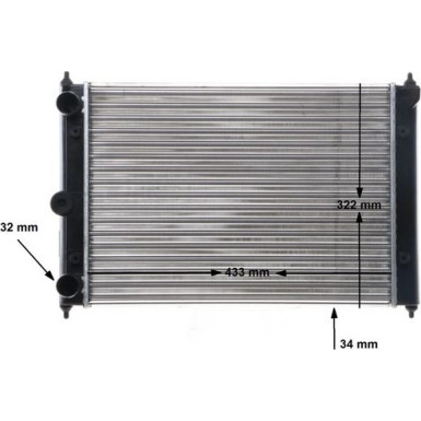 Mahle | Kühler, Motorkühlung | CR 408 000S