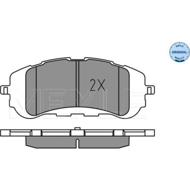 Meyle Bremsbelagsatz, Scheibenbremse MEYLE-ORIGINAL: True to OE 025 258 9518