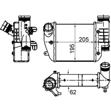 CI 484 000S Ladeluftkühler BEHR