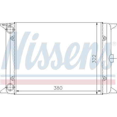 Nissens | Kühler, Motorkühlung | 65140