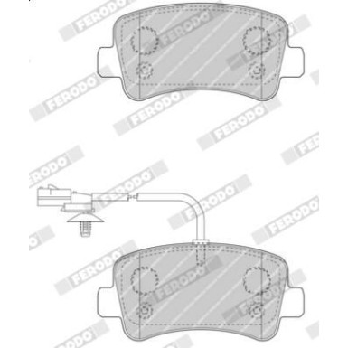 Ferodo Bremsbelagsatz, Scheibenbremse PREMIER ECO FRICTION FVR4348