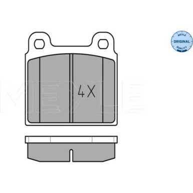 Meyle Bremsbelagsatz, Scheibenbremse MEYLE-ORIGINAL: True to OE 025 200 1118