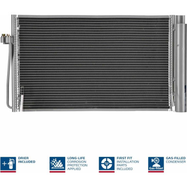 94747 Kondensator, Klimaanlage ** FIRST FIT **