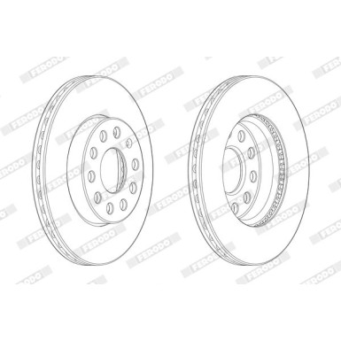 Ferodo | Bremsscheibe | DDF2400C-1