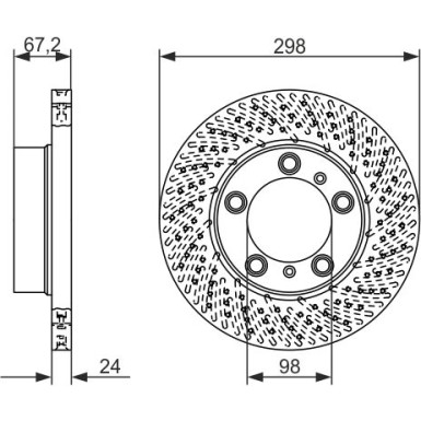 BOSCH | Bremsscheibe | 0 986 479 675