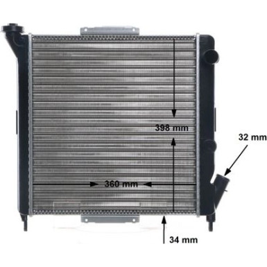 Mahle | Kühler, Motorkühlung | CR 832 000S