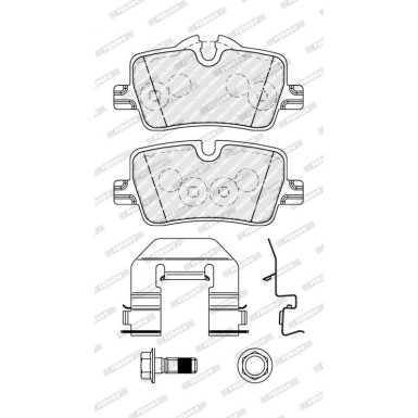 Ferodo | Bremsbelagsatz, Scheibenbremse | FDB5278