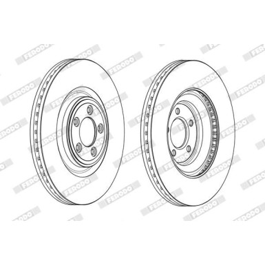 Ferodo | Bremsscheibe | DDF2107C-1 Ferodo | Bremsscheibe | DDF2107C-1