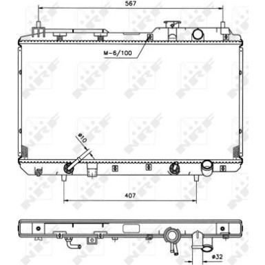 53507 Kühler, Motorkühlung EASY FIT