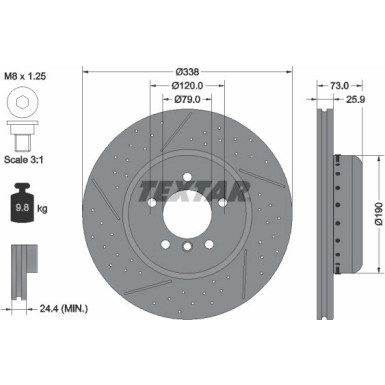 Textar | Bremsscheibe | 92266925