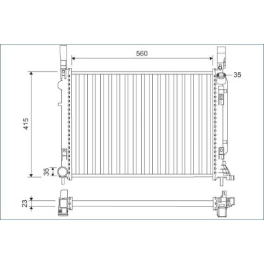 Valeo | Kühler, Motorkühlung | 701157