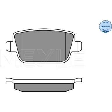 025 245 3715 Bremsbelagsatz, Scheibenbremse MEYLE-ORIGINAL: True to OE.