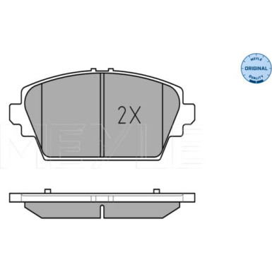 025 230 9416/W Bremsbelagsatz, Scheibenbremse MEYLE-ORIGINAL: True to OE.