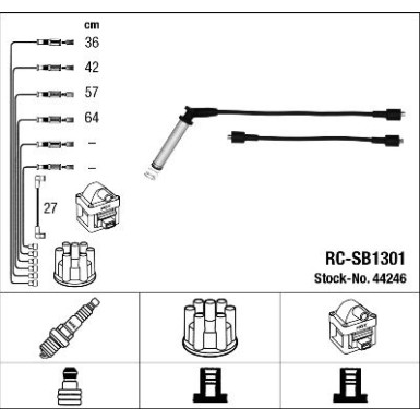 NGK | Zündleitungssatz | 44246