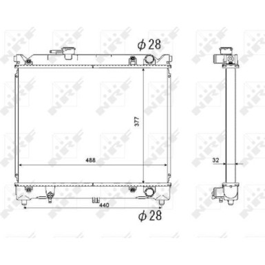 53566 Kühler, Motorkühlung EASY FIT