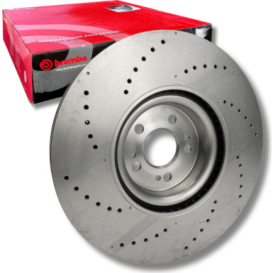 BREMBO 09.D982.21 Bremsscheibe 375mm für MERCEDES GLE, GLS gelocht/innenbel., beschichtet