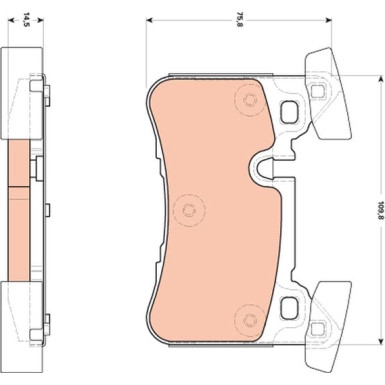 GDB1856 Bremsbelagsatz, Scheibenbremse