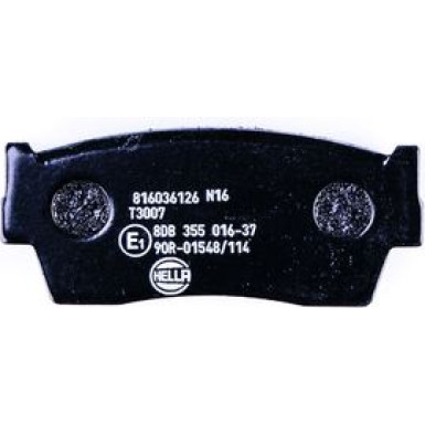 Hella | Bremsbelagsatz, Scheibenbremse | 8DB 355 016-371