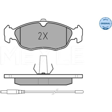 Meyle Bremsbelagsatz, Scheibenbremse MEYLE-ORIGINAL: True to OE 025 214 3017/W