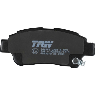 TRW | Bremsbelagsatz, Scheibenbremse | GDB3218