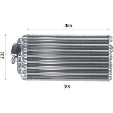 Mahle | Verdampfer, Klimaanlage | AE 42 000S