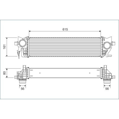 Valeo | Ladeluftkühler | 822930