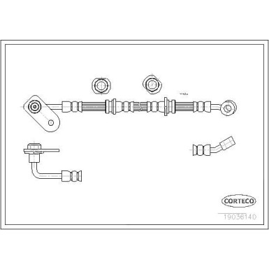 Corteco | Bremsschlauch | 19036140