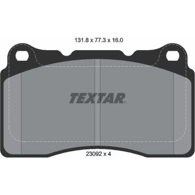 Textar Bremsbelagsatz, Scheibenbremse Q+ 2309203