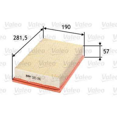 Valeo | Luftfilter | 585186 Valeo | Luftfilter | 585186