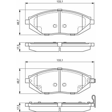 0 986 494 684 Bremsbelagsatz, Scheibenbremse 0 986 494 684 Bremsbelagsatz, Scheibenbremse