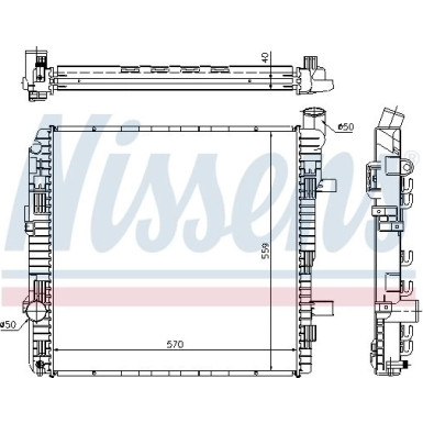 Nissens | Kühler, Motorkühlung | 62626A