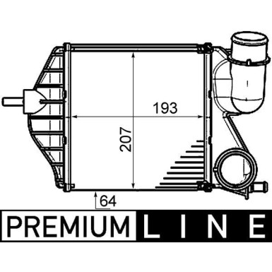 Mahle | Ladeluftkühler | CI 459 000P