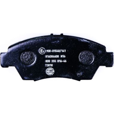 Hella | Bremsbelagsatz, Scheibenbremse | 8DB 355 016-461