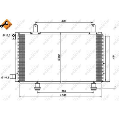 35782 Kondensator, Klimaanlage EASY FIT
