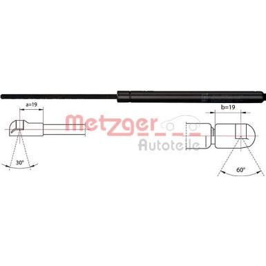 2110449 Gasfeder, Koffer-/Laderaum