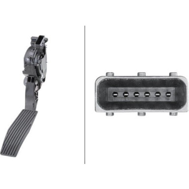 Hella | Sensor, Fahrpedalstellung | 6PV 009 765-711